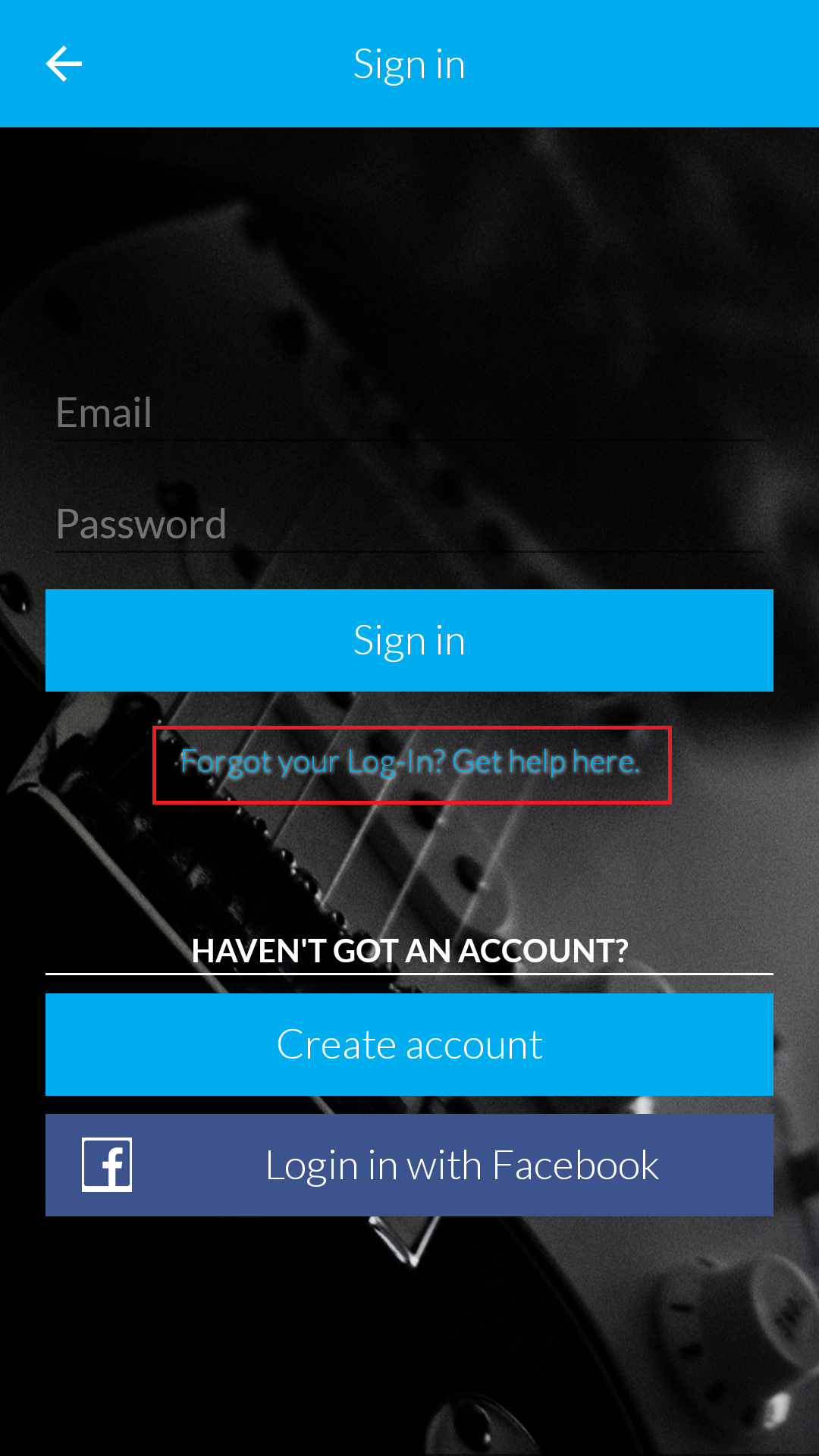 Music Maker JAM Forgotten Password 
