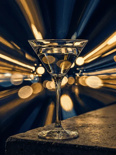 Cover of Blue Martini, a Jazz Pop song made with Loudly