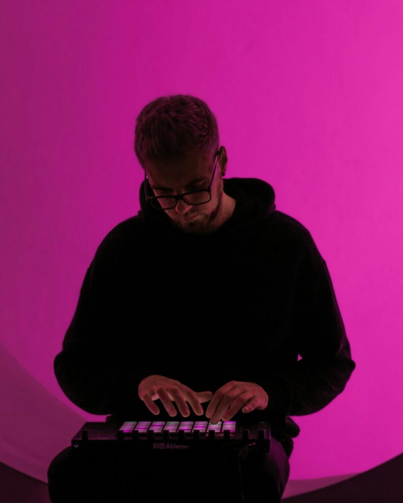 Creator making music with DJ Pult